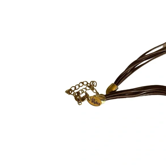 Lia Sophia Amber Stone Necklace - Picture 2 of 2